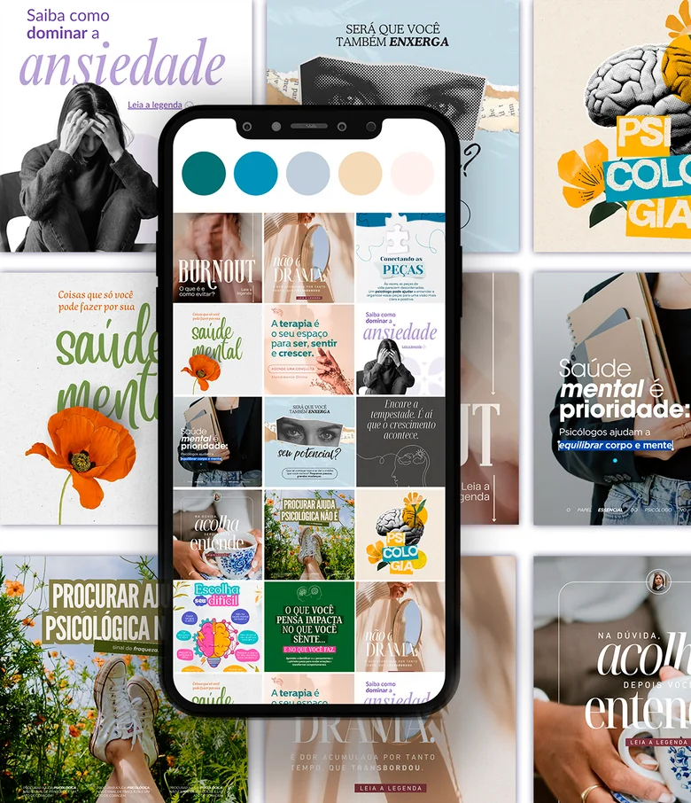 Ultra Pack Canva Psicólogo — Posts prontos para Instagram